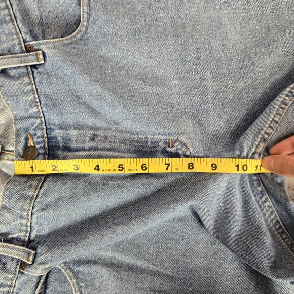 LL Bean Jeans Mens 38x34 Blue Denim Standard Fit Straight Classic 100 Cotton - Picture 11 of 13